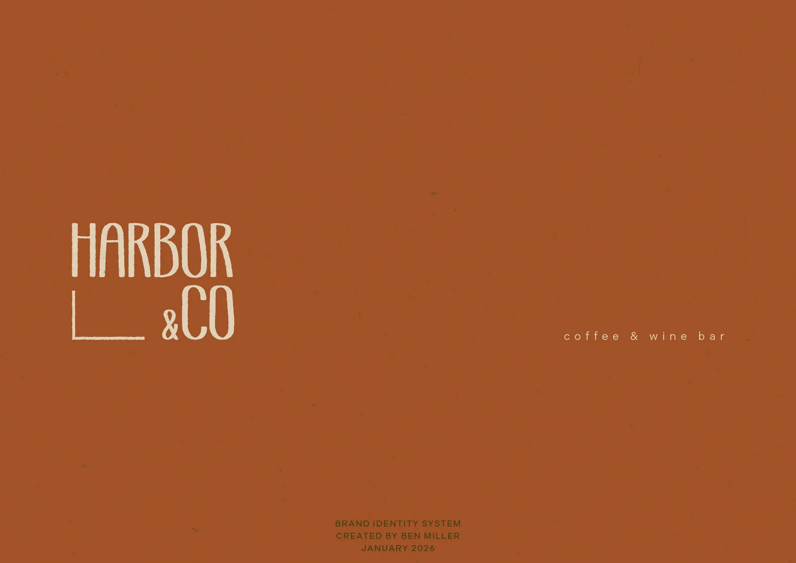 Harbor & Co. landing page layout